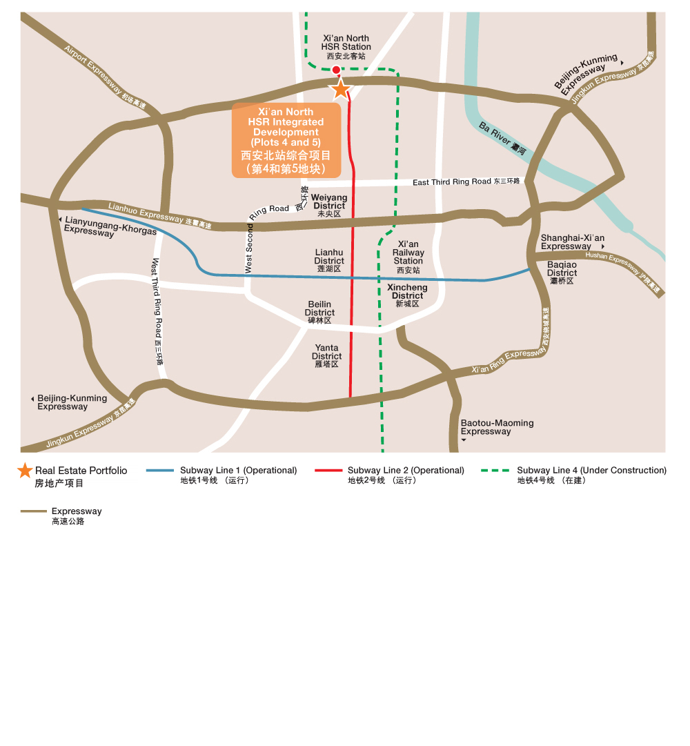Site Plan of Xi'an North HSR Integrated Development Plot 4
